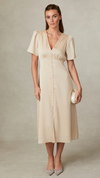 Chrissie- Long Dress with Button Front