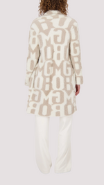 Jacket with lettering pattern