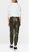 ROYE faux leather leopard print trousers