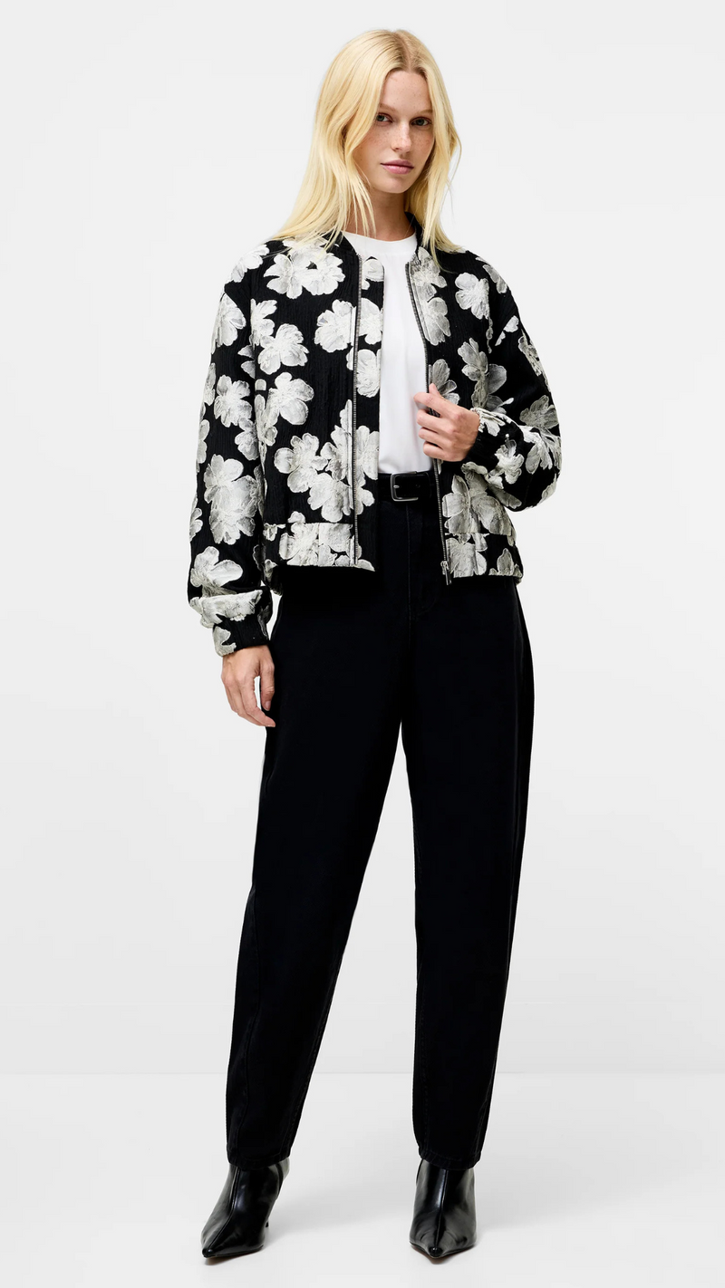 Lora Poly Jacquard Bomber