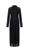 Shosana Hotfix Diamante Wrapover Midi Dress