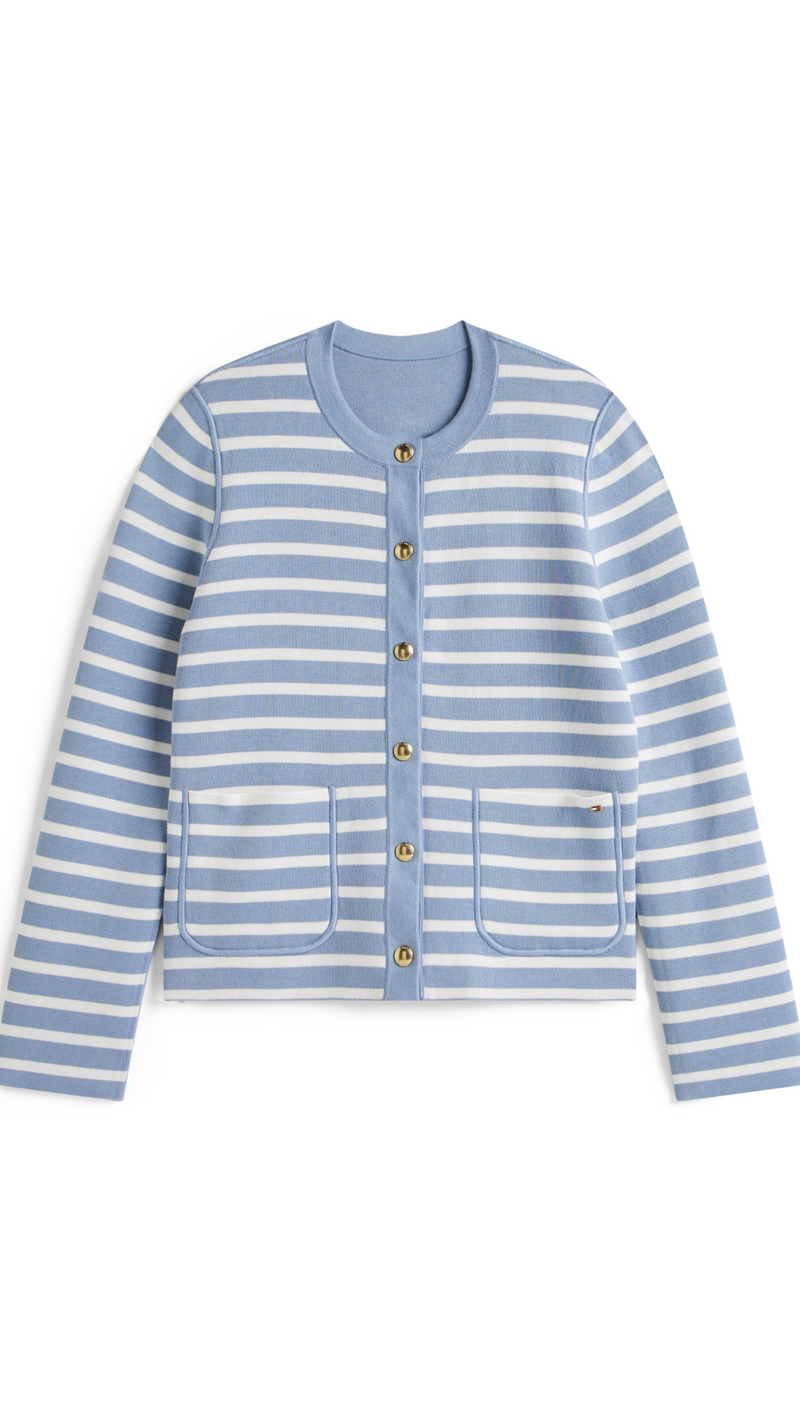 Cotton Jersey Revesible Cardigan