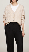 Pure Wool Oversized V-Neck Cardigan