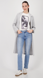 Cardigan made of boiled wool