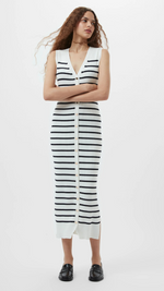 Nadina Sleeveless Stripe Knitted Dress