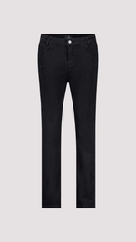 Straight leg jeans with embroidery