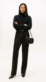 Cable Knit Soft Wool Relaxed Jumper