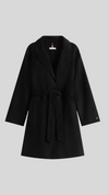 Double- Faced Wool Blend Regular Belted Coat