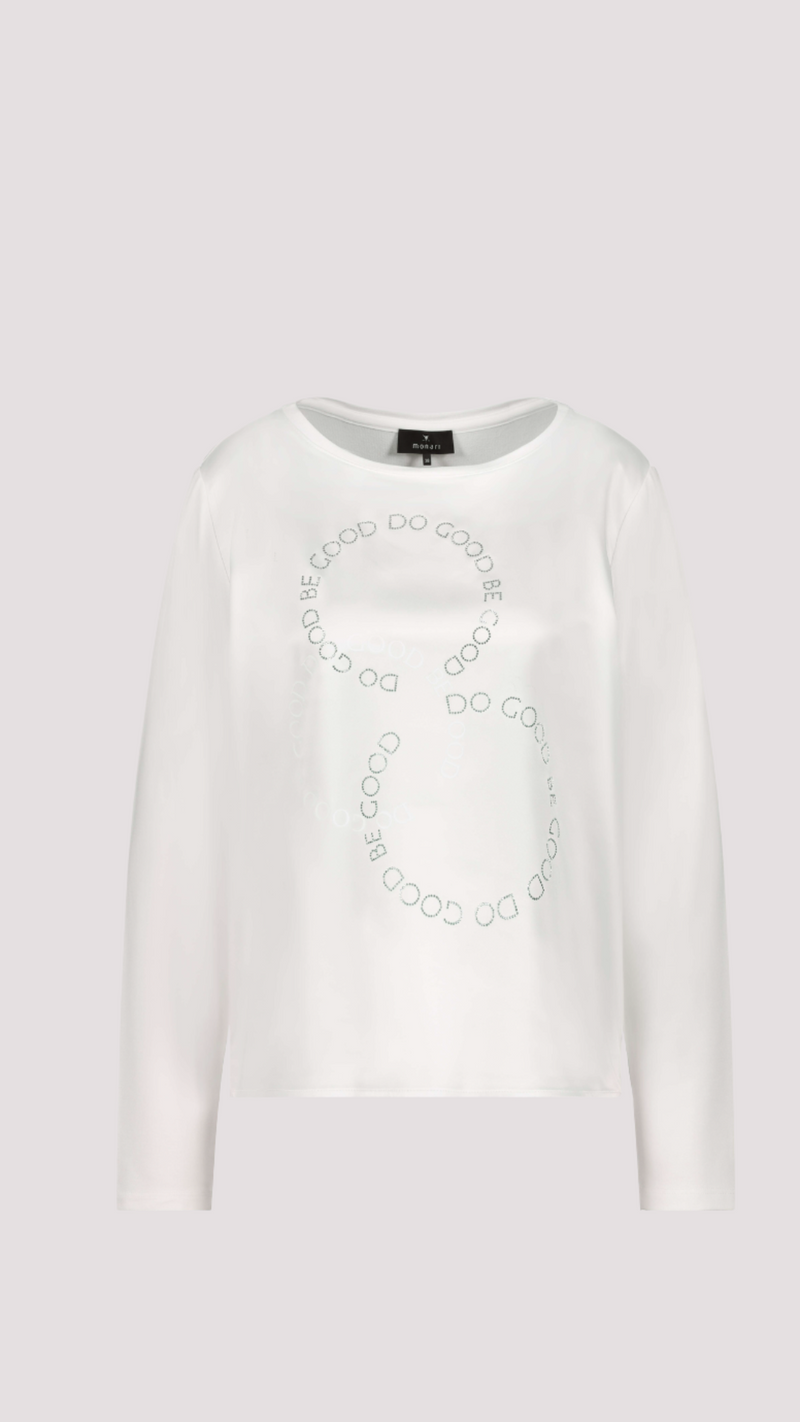 Satin-look shirt-blouse
