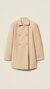 Bouclé coat with sequins