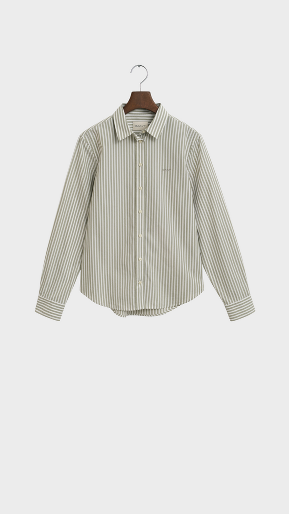 Regular Fit Striped Poplin Shirt