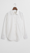 Relaxed Fit Striped Contrast Shirt