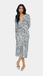 Ghita Zebra Graphic Jersey Dress