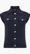 Roland Knit Collared Gilet