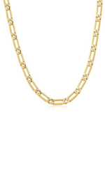 The Two- Tone Pave Link Necklace