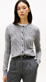 Soft  Wool Cable Cardigan