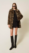 Short crêpe cady dress with bow