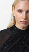 Shosana Hotfix Diamante Wrapover Midi Dress
