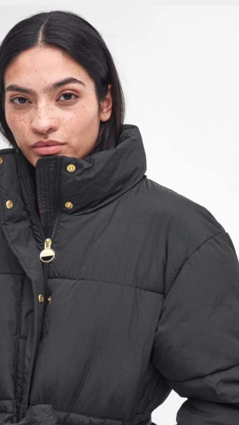 Cindy Puffer Jacket In Black