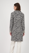Knitted Coat with Leopard Patters