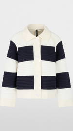 Short colour blocking cardigan