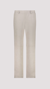 Straight-leg velour trousers