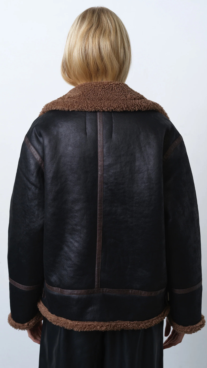 Suedette Zip Up Jacket