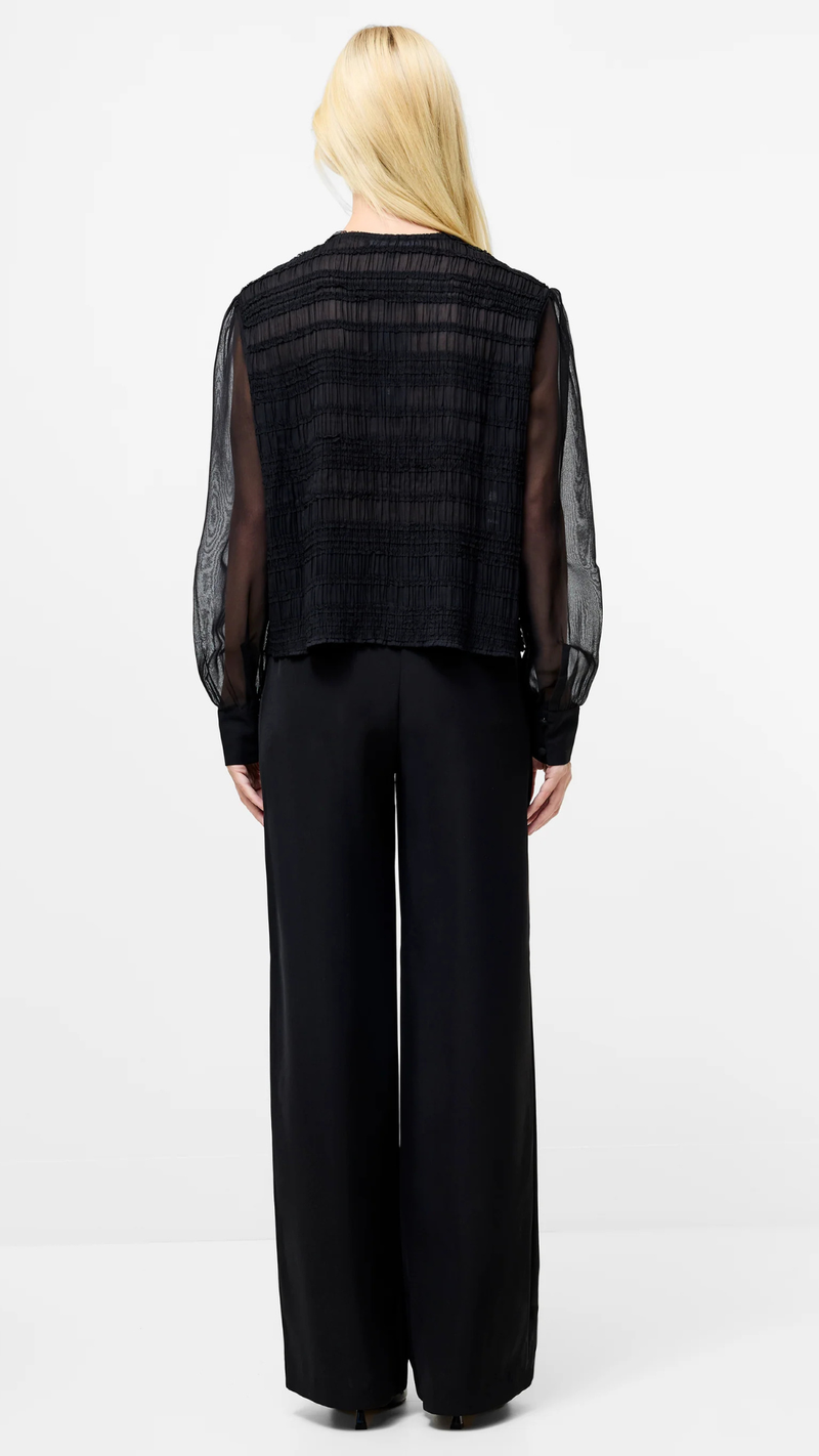 Canary Pleated Long Sleeve Shirt