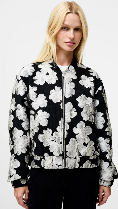 Lora Poly Jacquard Bomber