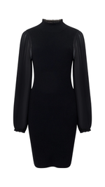 Krista Mix Long Sleeve Knitted Mini Dress
