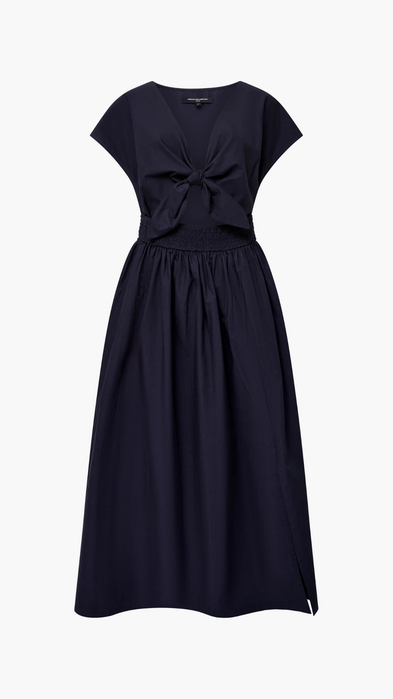 Barletta Poplin Tie Midi Dress