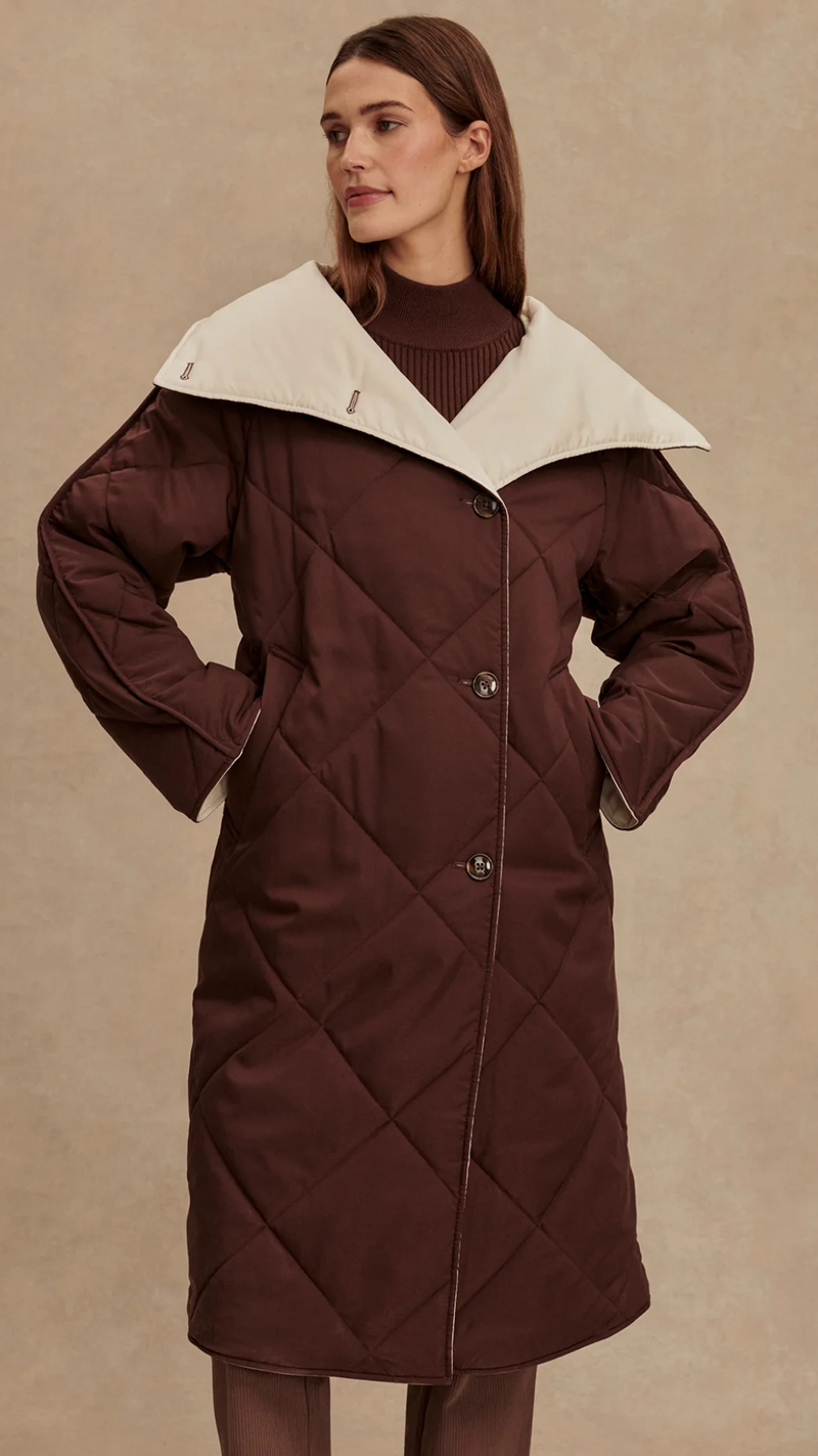 Annalise Reversible Wrap Coat