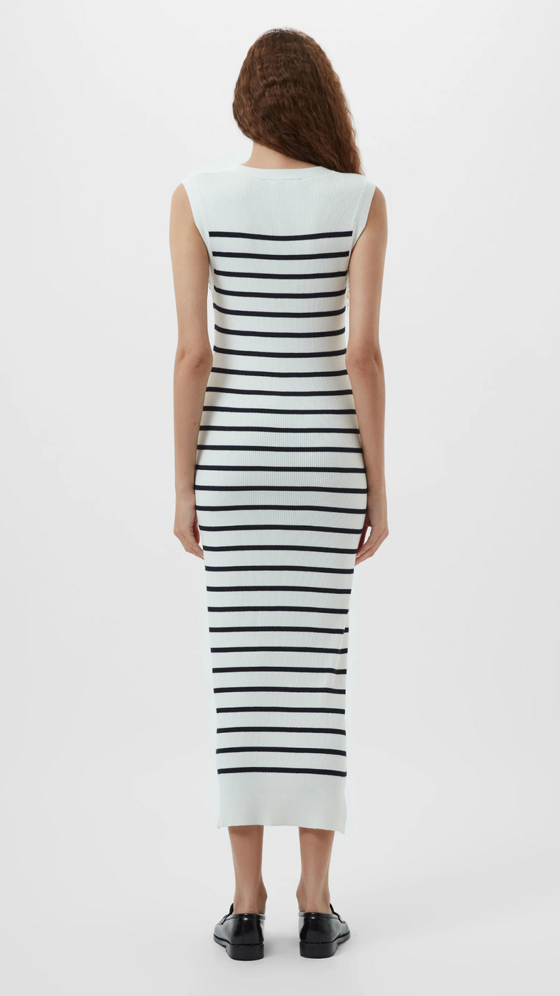 Nadina Sleeveless Stripe Knitted Dress