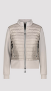 Quilted jacket with neoprene