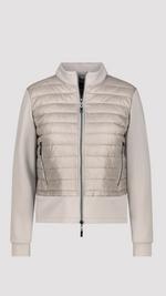 Quilted jacket with neoprene