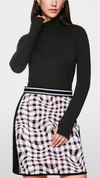 Long-sleeved turtleneck top
