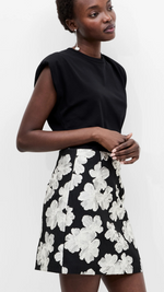 Lora Poly Jaquard Mini Skirt