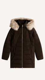 Faux Fur Hood Down Puffer Coat
