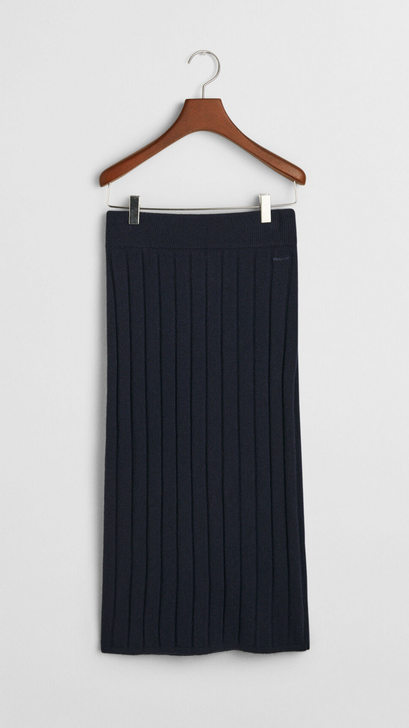 Wide Ribbed Skirt