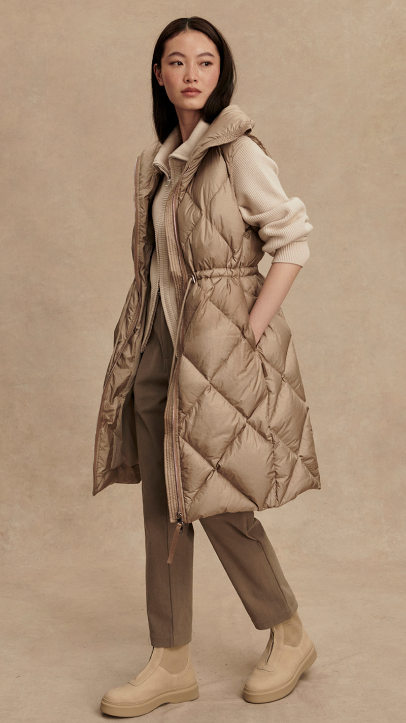 Navine Long Down Gilet