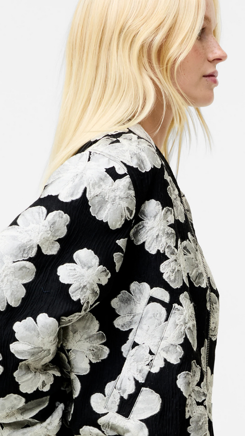 Lora Poly Jacquard Bomber