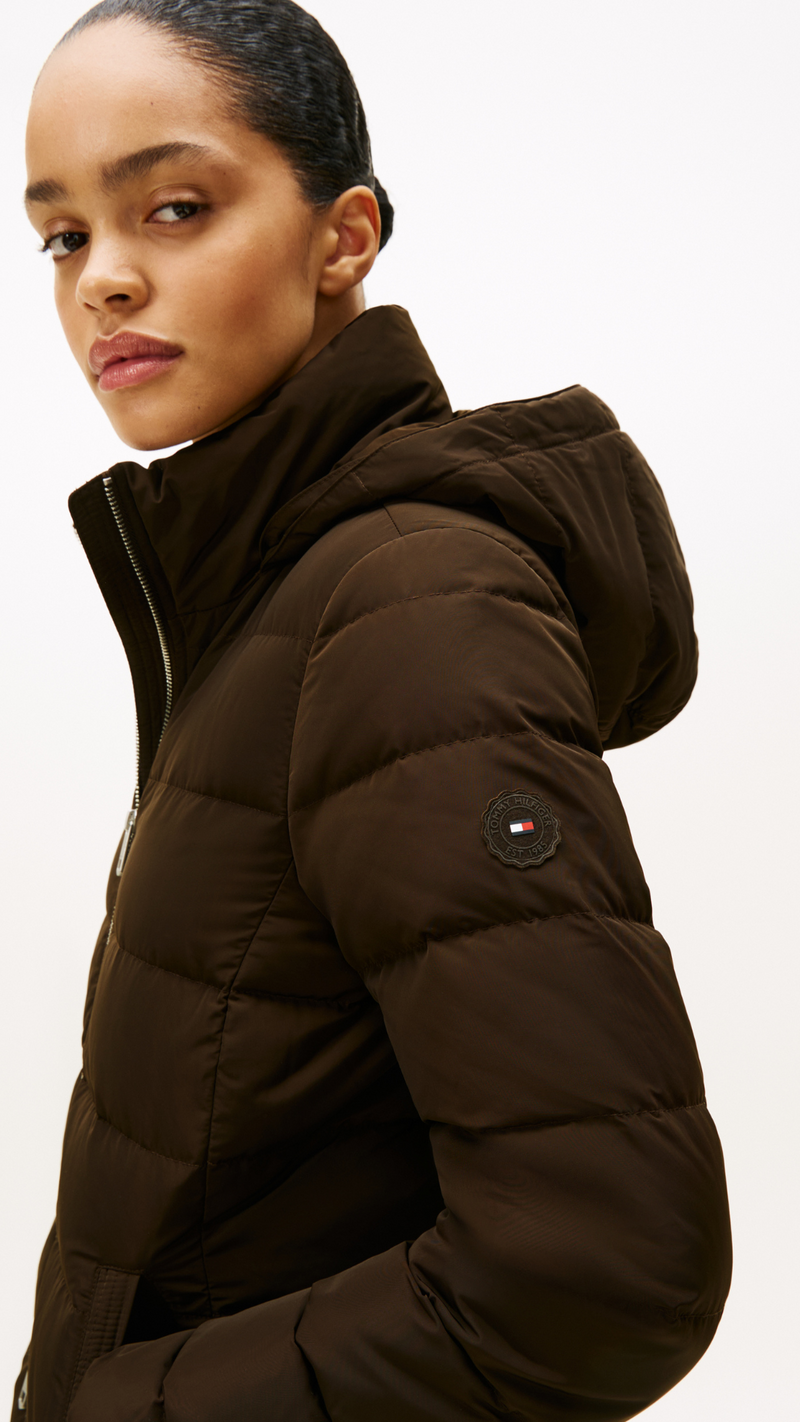 Faux Fur Hood Down Puffer Coat
