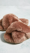 Mayberry Cross Camel Slippers