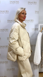 Cream Puffer Coat