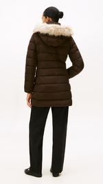 Faux Fur Hood Down Puffer Coat