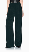 Wide leg trousers in textured fabric