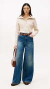 Cable Knit Soft Wool Half Zip Jumper