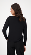 Satin-look shirt-blouse