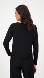 Satin-look shirt-blouse