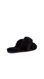 Mayberry Cross Black Slippers